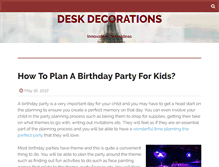 Tablet Screenshot of deskdecorations.com